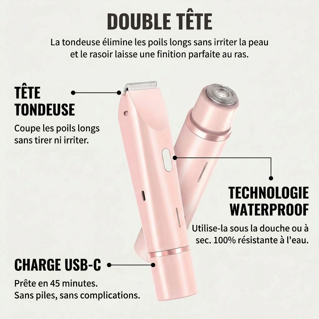 Tondeuse 2 en 1 Maillot et Corps VelvSkin™